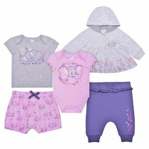 Dumbo Infant 5-piece Layette Set - Picture 1 of 6